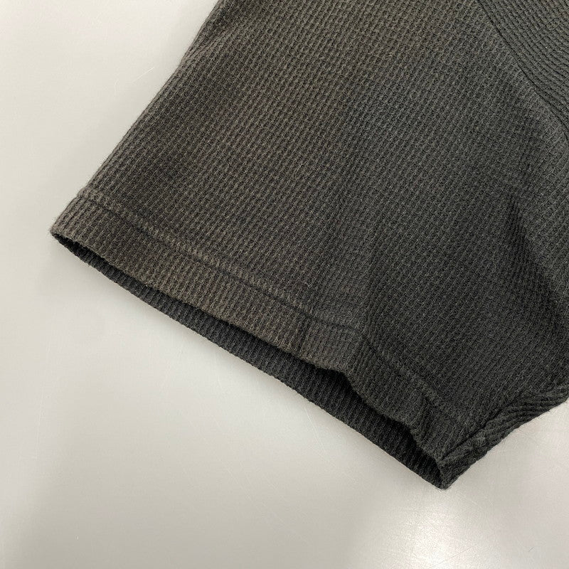 【中古品】【メンズ】 SUPREME シュプリーム 19SS STRIPE RIB WAFFLE TOP ストライプ リブ ワッフル トップ トップス 半袖 149-260706-cs-02-izu サイズ：M カラー：ブラック 万代Net店
