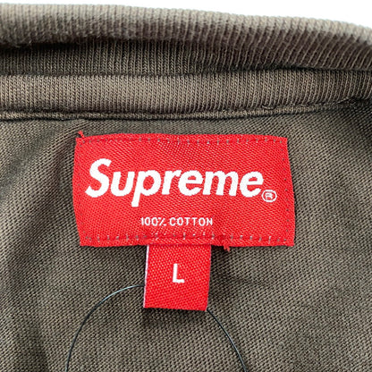 【中古品】【メンズ】 SUPREME シュプリーム ARABIC LOGO WASHED SS TEE アラビック ロゴ ウォッシュド ショートスリーブ Tシャツ トップス 半袖 149-260706-cs-03-izu サイズ：L カラー：ブラウン 万代Net店