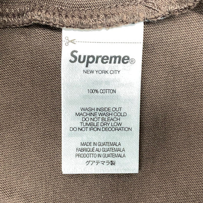 【中古品】【メンズ】 SUPREME シュプリーム ARABIC LOGO WASHED SS TEE アラビック ロゴ ウォッシュド ショートスリーブ Tシャツ トップス 半袖 149-260706-cs-03-izu サイズ：L カラー：ブラウン 万代Net店