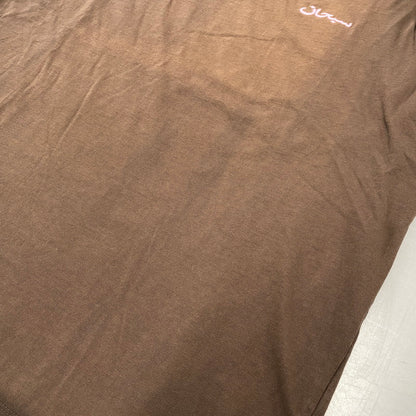 【中古品】【メンズ】 SUPREME シュプリーム ARABIC LOGO WASHED SS TEE アラビック ロゴ ウォッシュド ショートスリーブ Tシャツ トップス 半袖 149-260706-cs-03-izu サイズ：L カラー：ブラウン 万代Net店