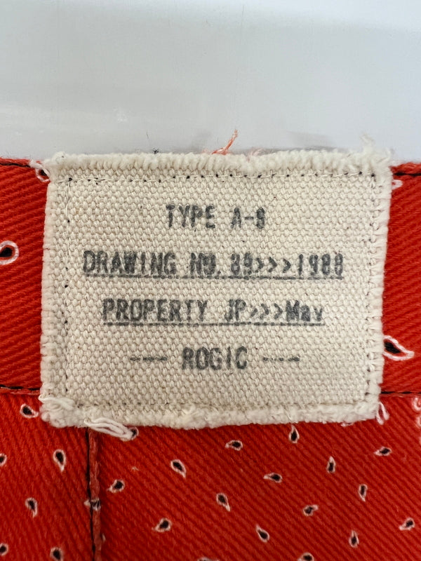 【中古品】【メンズ】 ROGIC ロジック PAISLEY BONDAGE PANTS RG-002 ペイズリー ボンテージ パンツ ボトムス 153-260808-SH-14-hon サイズ：S カラー：レッド 万代Net店