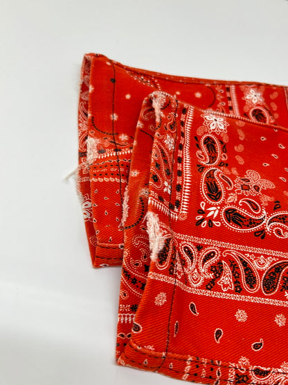 【中古品】【メンズ】 ROGIC ロジック PAISLEY BONDAGE PANTS RG-002 ペイズリー ボンテージ パンツ ボトムス 153-260808-SH-14-hon サイズ：S カラー：レッド 万代Net店