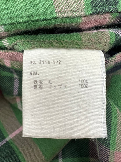 【中古品】【メンズ】 LAD MUSICIAN ラッドミュージシャン 18SS TARTAN CHECK TWO TUCK WIDE SLACKS 2118-572 タータン チェック 2タック ワイド スラックス ボトムス 151-260808-SH-15-hon サイズ：42 カラー：グリーン 万代Net店