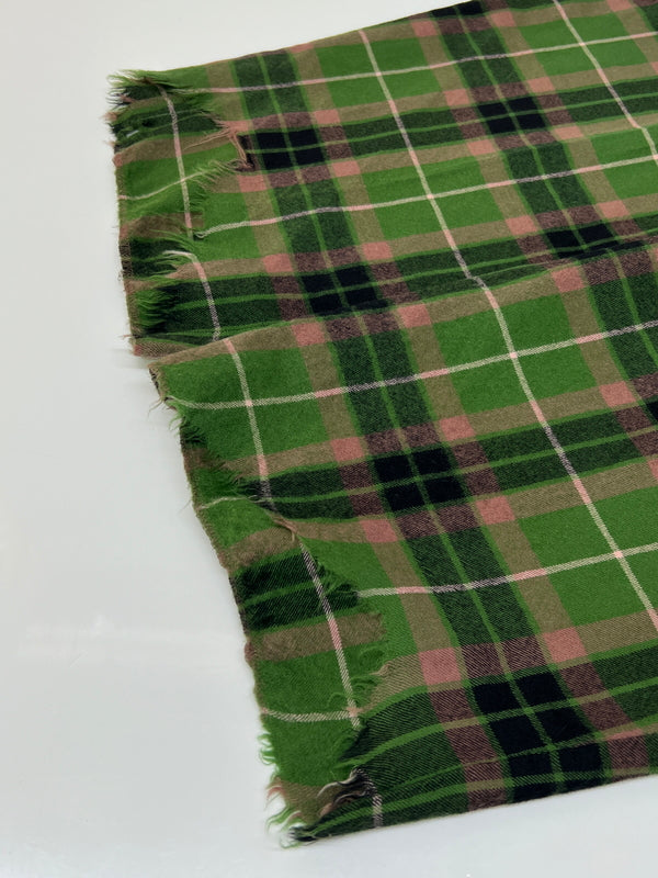 【中古品】【メンズ】 LAD MUSICIAN ラッドミュージシャン 18SS TARTAN CHECK TWO TUCK WIDE SLACKS 2118-572 タータン チェック 2タック ワイド スラックス ボトムス 151-260808-SH-15-hon サイズ：42 カラー：グリーン 万代Net店