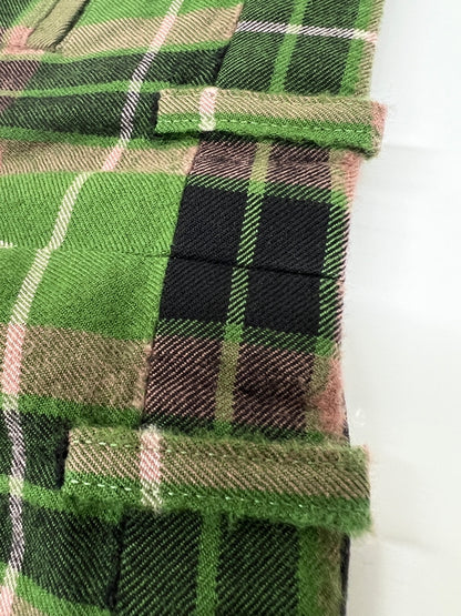 【中古品】【メンズ】 LAD MUSICIAN ラッドミュージシャン 18SS TARTAN CHECK TWO TUCK WIDE SLACKS 2118-572 タータン チェック 2タック ワイド スラックス ボトムス 151-260808-SH-15-hon サイズ：42 カラー：グリーン 万代Net店