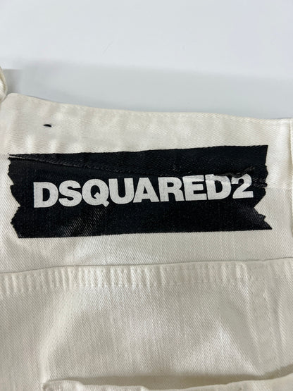 【中古品】【メンズ】 DSQUARED2 ディースクエアード 19AW TIDY BIKER JEAN S74LB0619 S39781 ティディー バイカー ジーンズ ボトムス デニムパンツ 153-260803-kk-17-hon サイズ：50 カラー：ホワイト 万代Net店