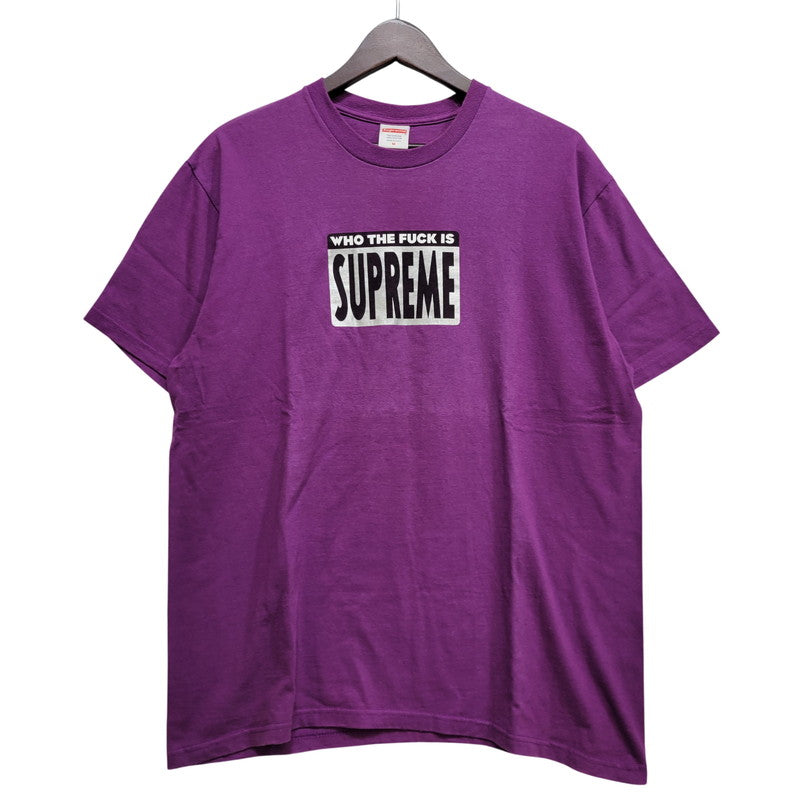【中古品】【メンズ】 SUPREME シュプリーム 19SS WHO THE FUCK TEE フー ザ ファック Tシャツ トップス 半袖 149-260630-ya-01-izu サイズ：M カラー：パープル 万代Net店