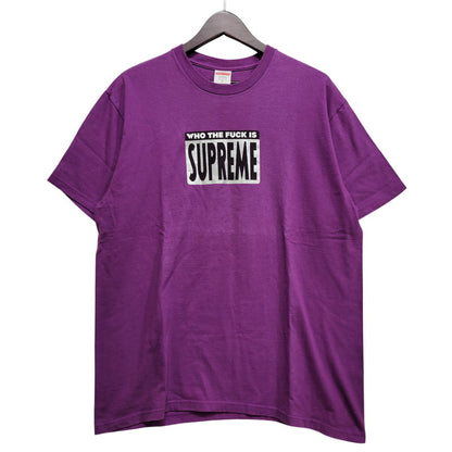 【中古品】【メンズ】 SUPREME シュプリーム 19SS WHO THE FUCK TEE フー ザ ファック Tシャツ トップス 半袖 149-260630-ya-01-izu サイズ：M カラー：パープル 万代Net店