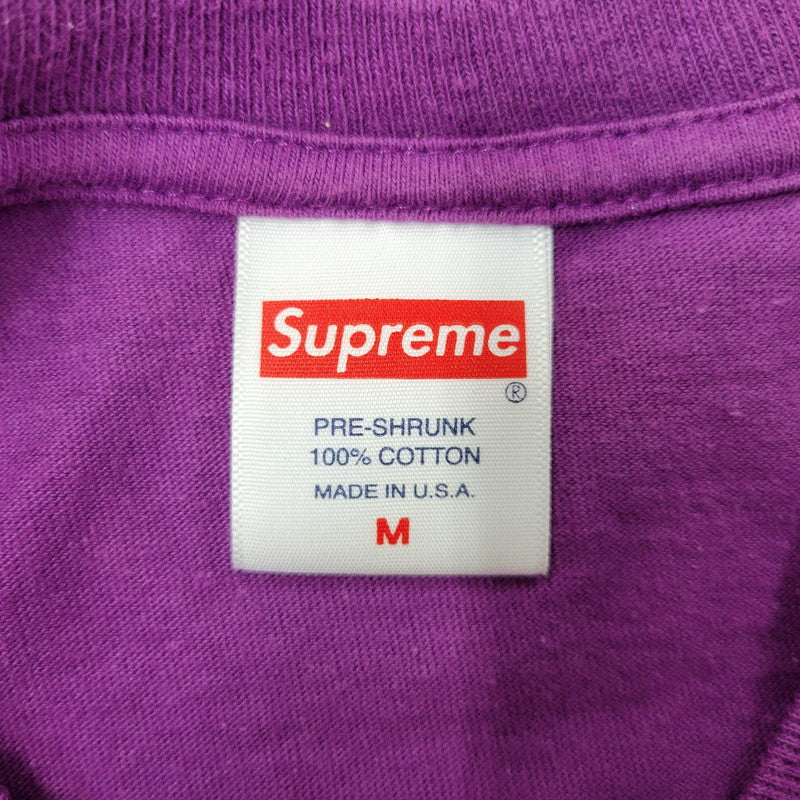 【中古品】【メンズ】 SUPREME シュプリーム 19SS WHO THE FUCK TEE フー ザ ファック Tシャツ トップス 半袖 149-260630-ya-01-izu サイズ：M カラー：パープル 万代Net店