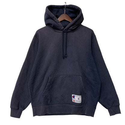【中古品】【メンズ】 SUPREME×CHAMPION シュプリーム×チャンピオン 19SS OUTLINE HOODED SWEATSHIRT アウトライン フーデッド スウェットシャツ トップス 長袖 149-260711-cs-07-izu サイズ：S カラー：ネイビー 万代Net店