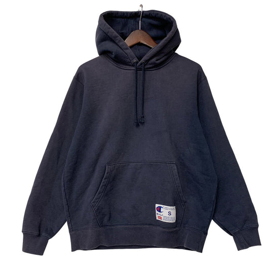 【中古品】【メンズ】 SUPREME×CHAMPION シュプリーム×チャンピオン 19SS OUTLINE HOODED SWEATSHIRT アウトライン フーデッド スウェットシャツ トップス 長袖 149-260711-cs-07-izu サイズ：S カラー：ネイビー 万代Net店