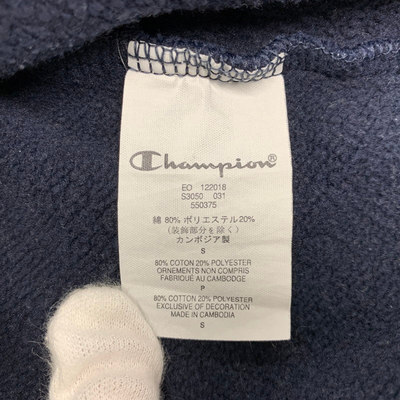 【中古品】【メンズ】 SUPREME×CHAMPION シュプリーム×チャンピオン 19SS OUTLINE HOODED SWEATSHIRT アウトライン フーデッド スウェットシャツ トップス 長袖 149-260711-cs-07-izu サイズ：S カラー：ネイビー 万代Net店