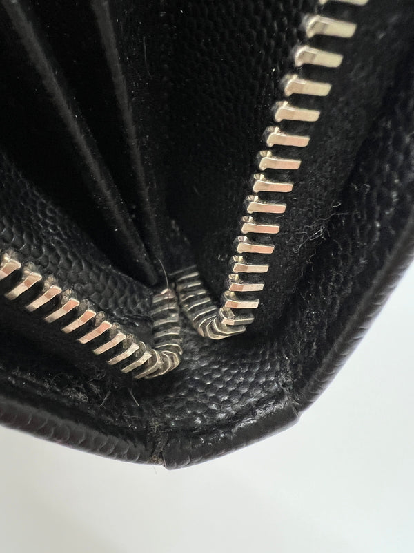 【中古品】【メンズ】 SAINT LAURENT PARIS サンローランパリ ROUND FASTENER LONG WALLET 328558 ラウンドファスナー ロングウォレット 長財布 181-260727-kk-07-hon カラー：BLACK 万代Net店