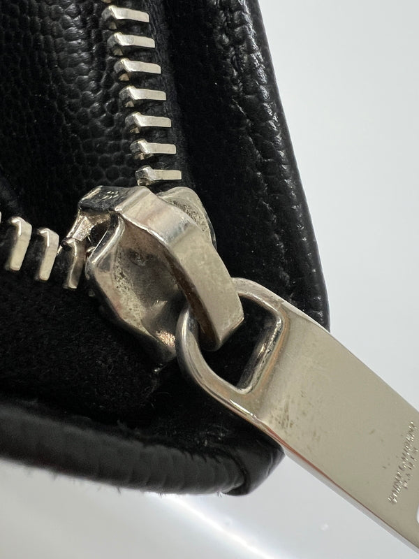 【中古品】【メンズ】 SAINT LAURENT PARIS サンローランパリ ROUND FASTENER LONG WALLET 328558 ラウンドファスナー ロングウォレット 長財布 181-260727-kk-07-hon カラー：BLACK 万代Net店
