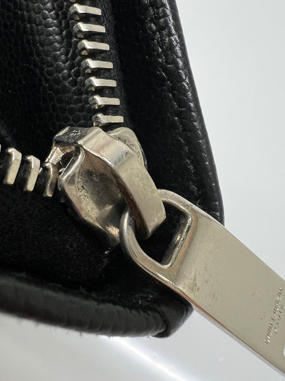 【中古品】【メンズ】 SAINT LAURENT PARIS サンローランパリ ROUND FASTENER LONG WALLET 328558 ラウンドファスナー ロングウォレット 長財布 181-260727-kk-07-hon カラー：BLACK 万代Net店