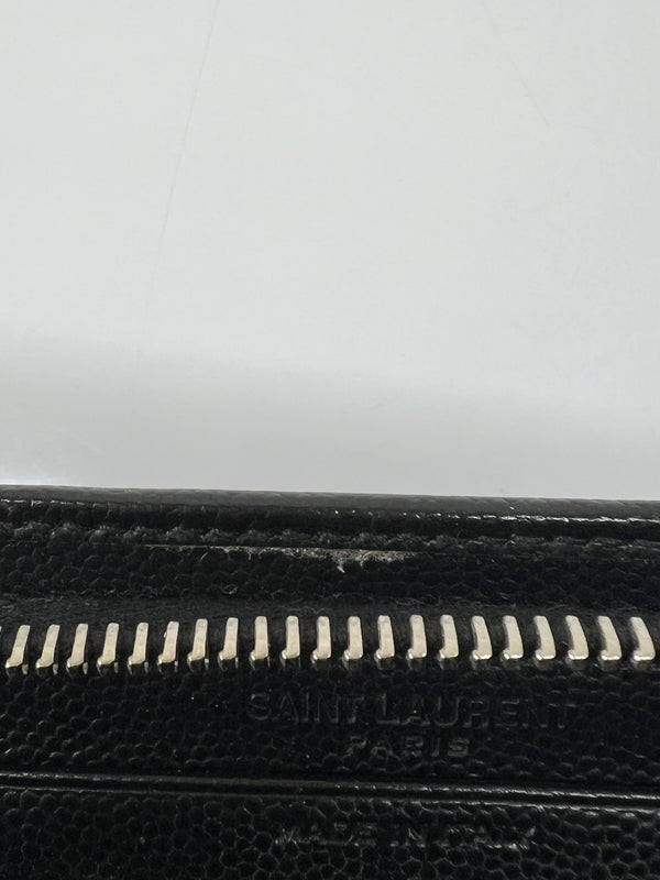 【中古品】【メンズ】 SAINT LAURENT PARIS サンローランパリ ROUND FASTENER LONG WALLET 328558 ラウンドファスナー ロングウォレット 長財布 181-260727-kk-07-hon カラー：BLACK 万代Net店