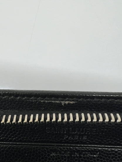 【中古品】【メンズ】 SAINT LAURENT PARIS サンローランパリ ROUND FASTENER LONG WALLET 328558 ラウンドファスナー ロングウォレット 長財布 181-260727-kk-07-hon カラー：BLACK 万代Net店