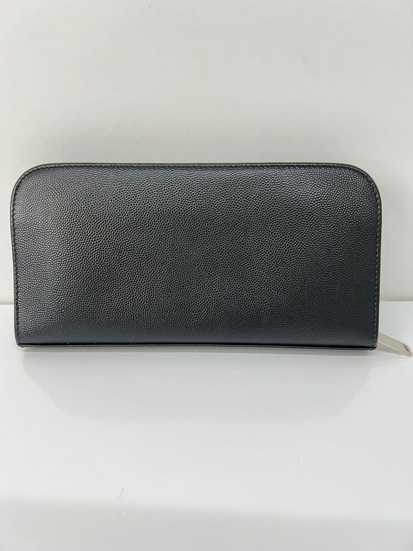 【中古品】【メンズ】 SAINT LAURENT PARIS サンローランパリ ROUND FASTENER LONG WALLET 328558 ラウンドファスナー ロングウォレット 長財布 181-260727-kk-07-hon カラー：BLACK 万代Net店