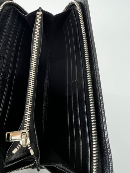 【中古品】【メンズ】 SAINT LAURENT PARIS サンローランパリ ROUND FASTENER LONG WALLET 328558 ラウンドファスナー ロングウォレット 長財布 181-260727-kk-07-hon カラー：BLACK 万代Net店