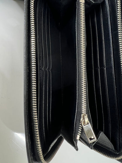 【中古品】【メンズ】 SAINT LAURENT PARIS サンローランパリ ROUND FASTENER LONG WALLET 328558 ラウンドファスナー ロングウォレット 長財布 181-260727-kk-07-hon カラー：BLACK 万代Net店