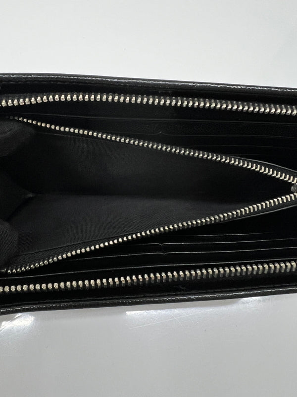 【中古品】【メンズ】 SAINT LAURENT PARIS サンローランパリ ROUND FASTENER LONG WALLET 328558 ラウンドファスナー ロングウォレット 長財布 181-260727-kk-07-hon カラー：BLACK 万代Net店