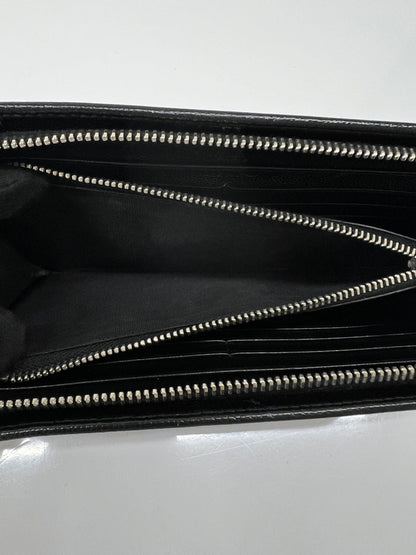 【中古品】【メンズ】 SAINT LAURENT PARIS サンローランパリ ROUND FASTENER LONG WALLET 328558 ラウンドファスナー ロングウォレット 長財布 181-260727-kk-07-hon カラー：BLACK 万代Net店