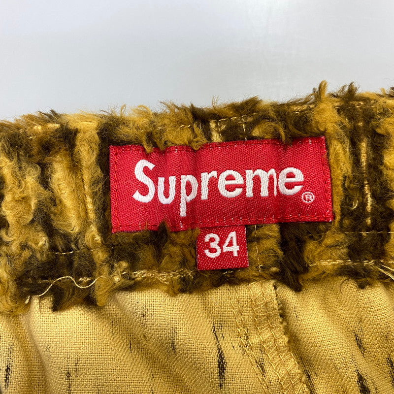 【中古品】【メンズ】 SUPREME シュプリーム FUR BELTED SHORT ファー ベルト ショーツ ショートパンツ ボトムス 149-260701-kh-06-izu サイズ：34 カラー：マルチ 万代Net店