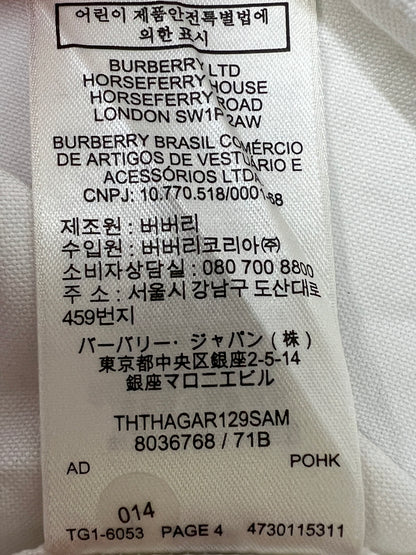 【中古品】【メンズ】 BURBERRY バーバリー 22SS HORSFERRY LOGO OXFORD SHIRT 8036768/71B ホースフェリー ロゴ オックスフォードシャツ 長袖 トップス 141-260801-kk-18-hon サイズ：XS カラー：WHITE 万代Net店