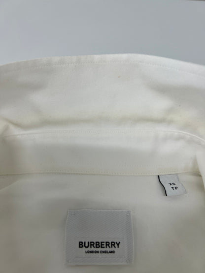 【中古品】【メンズ】 BURBERRY バーバリー 22SS HORSFERRY LOGO OXFORD SHIRT 8036768/71B ホースフェリー ロゴ オックスフォードシャツ 長袖 トップス 141-260801-kk-18-hon サイズ：XS カラー：WHITE 万代Net店