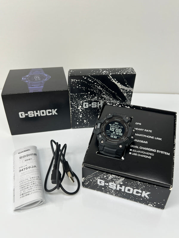 【中古品】【メンズ】 CASIO カシオ G-SHOCK G-SQUAD GBD-H1000 SERIES GBD-H1000-1JR ジーショック 充電式 腕時計 196-260727-kk-10-hon カラー：BLACK 万代Net店