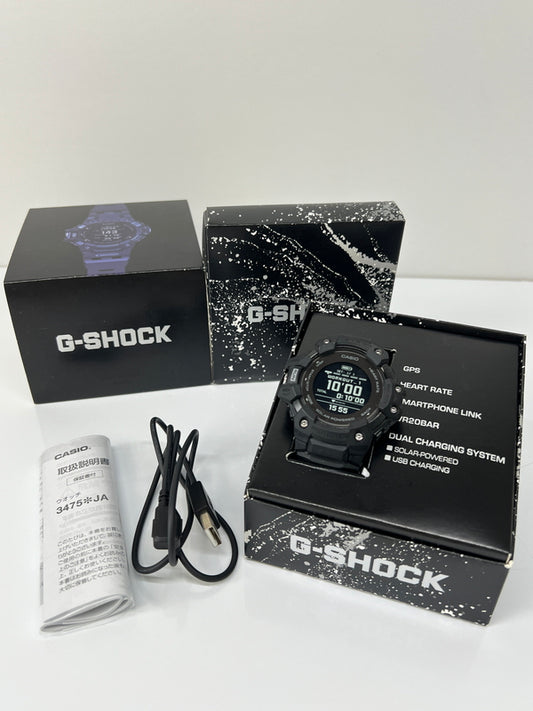 【中古品】【メンズ】 CASIO カシオ G-SHOCK G-SQUAD GBD-H1000 SERIES GBD-H1000-1JR ジーショック 充電式 腕時計 196-260727-kk-10-hon カラー：BLACK 万代Net店
