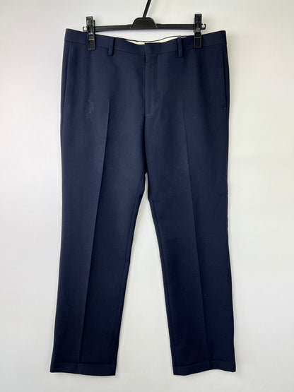 【中古品】【メンズ】 WACKO MARIA ワコマリア SLIM FIT TROUSERS GP-101-BLANKLINE RIVER スリムフィットトラウザーズ ブランクライン リバー ボトムス パンツ 153-260801-kk-27-hon サイズ：XL カラー：NAVY 万代Net店