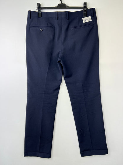 【中古品】【メンズ】 WACKO MARIA ワコマリア SLIM FIT TROUSERS GP-101-BLANKLINE RIVER スリムフィットトラウザーズ ブランクライン リバー ボトムス パンツ 153-260801-kk-27-hon サイズ：XL カラー：NAVY 万代Net店
