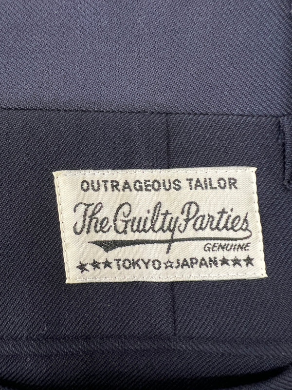 【中古品】【メンズ】 WACKO MARIA ワコマリア SLIM FIT TROUSERS GP-101-BLANKLINE RIVER スリムフィットトラウザーズ ブランクライン リバー ボトムス パンツ 153-260801-kk-27-hon サイズ：XL カラー：NAVY 万代Net店