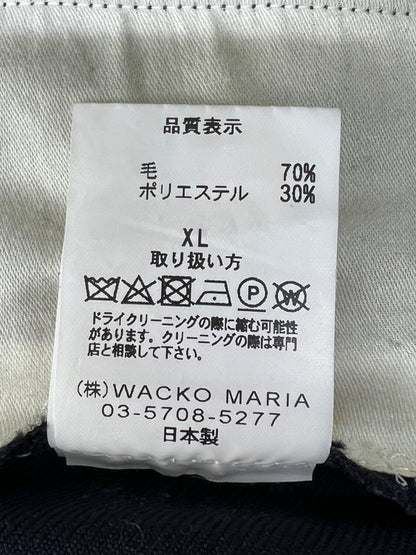【中古品】【メンズ】 WACKO MARIA ワコマリア SLIM FIT TROUSERS GP-101-BLANKLINE RIVER スリムフィットトラウザーズ ブランクライン リバー ボトムス パンツ 153-260801-kk-27-hon サイズ：XL カラー：NAVY 万代Net店