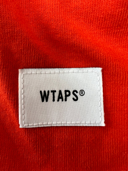 【中古品】【メンズ】 WTAPS ダブルタップス × VANS バンズ 別注 コラボ 20AW LONG SLEEVE TｰSHIRT VN0A4TRCZXT1 ロングスリーブ Tシャツ 長袖 トップス 142-260801-kk-17-hon サイズ：L カラー：ORANGE 万代Net店