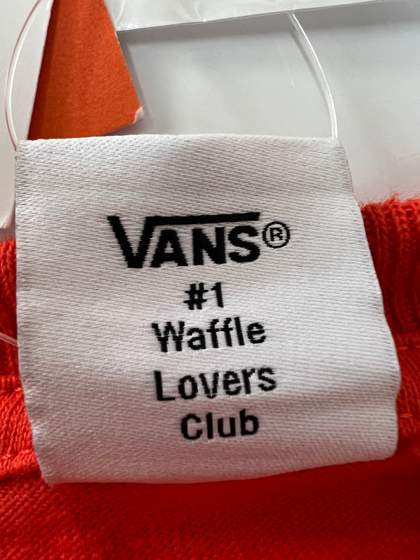 【中古品】【メンズ】 WTAPS ダブルタップス × VANS バンズ 別注 コラボ 20AW LONG SLEEVE TｰSHIRT VN0A4TRCZXT1 ロングスリーブ Tシャツ 長袖 トップス 142-260801-kk-17-hon サイズ：L カラー：ORANGE 万代Net店