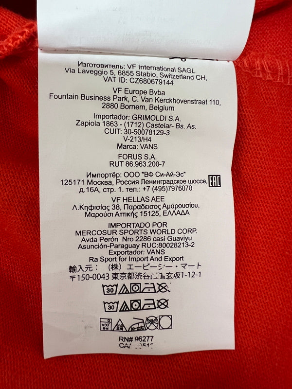 【中古品】【メンズ】 WTAPS ダブルタップス × VANS バンズ 別注 コラボ 20AW LONG SLEEVE TｰSHIRT VN0A4TRCZXT1 ロングスリーブ Tシャツ 長袖 トップス 142-260801-kk-17-hon サイズ：L カラー：ORANGE 万代Net店