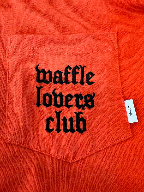 【中古品】【メンズ】 WTAPS ダブルタップス × VANS バンズ 別注 コラボ 20AW LONG SLEEVE TｰSHIRT VN0A4TRCZXT1 ロングスリーブ Tシャツ 長袖 トップス 142-260801-kk-17-hon サイズ：L カラー：ORANGE 万代Net店