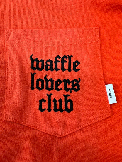 【中古品】【メンズ】 WTAPS ダブルタップス × VANS バンズ 別注 コラボ 20AW LONG SLEEVE TｰSHIRT VN0A4TRCZXT1 ロングスリーブ Tシャツ 長袖 トップス 142-260801-kk-17-hon サイズ：L カラー：ORANGE 万代Net店