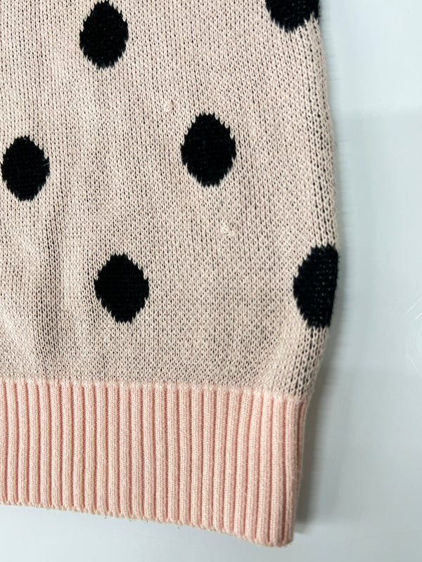 【中古品】【メンズ】 WACKO MARIA ワコマリア DOT JACQUARD KNIT SWEATER ドット ジャガード ニット セーター トップス 142-260808-SH-01-hon サイズ：XL カラー：ピンク/ブラック系 万代Net店