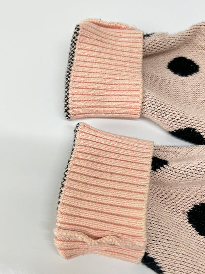 【中古品】【メンズ】 WACKO MARIA ワコマリア DOT JACQUARD KNIT SWEATER ドット ジャガード ニット セーター トップス 142-260808-SH-01-hon サイズ：XL カラー：ピンク/ブラック系 万代Net店