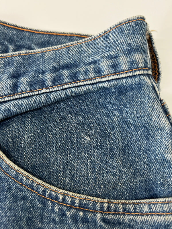【中古品】【メンズ】 LEVI'S リーバイス 80's 505 DENIM PANTS 505-0216 VINTAGE 80年代 505 デニムパンツ ボトムス ジーンズ ボタン裏刻印T05 USA製 スモールE 両面タブ 88年製造 ヴィンテージ 157-260801-kk-25-hon サイズ：32 カラー：ライトインディゴ 万代Net店