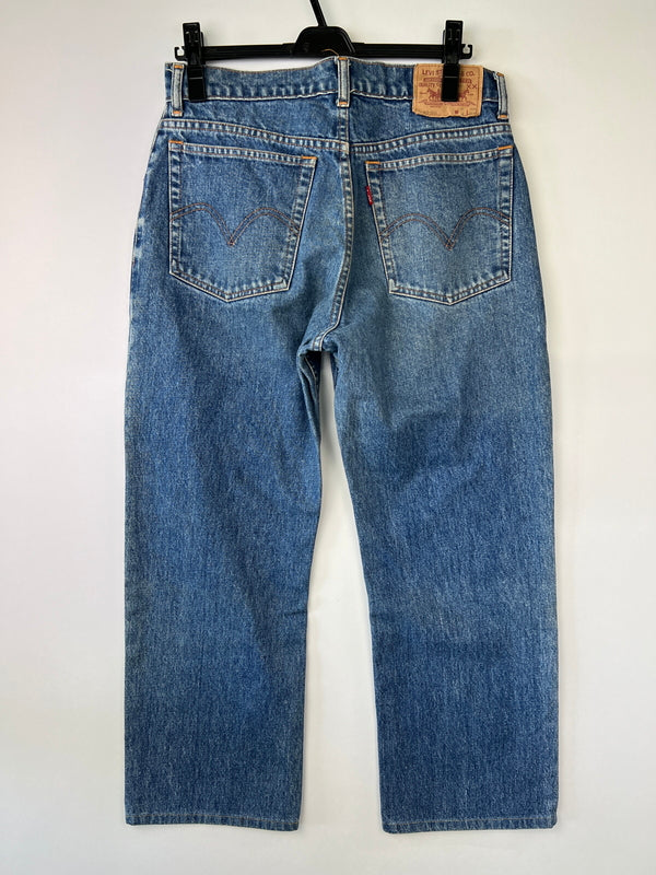 【中古品】【メンズ】 LEVI'S リーバイス 80's 505 DENIM PANTS 505-0216 VINTAGE 80年代 505 デニムパンツ ボトムス ジーンズ ボタン裏刻印T05 USA製 スモールE 両面タブ 88年製造 ヴィンテージ 157-260801-kk-25-hon サイズ：32 カラー：ライトインディゴ 万代Net店