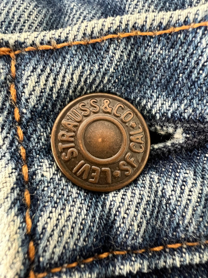 【中古品】【メンズ】 LEVI'S リーバイス 80's 505 DENIM PANTS 505-0216 VINTAGE 80年代 505 デニムパンツ ボトムス ジーンズ ボタン裏刻印T05 USA製 スモールE 両面タブ 88年製造 ヴィンテージ 157-260801-kk-25-hon サイズ：32 カラー：ライトインディゴ 万代Net店