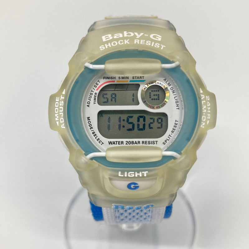 【現状渡し品】【レディース】 CASIO カシオ BABY-G REEF BG-370 W.C.C.S. ベビージー リーフ クォーツ 世界サンゴ礁保護協会モデル 腕時計 G-SHOCK 196-260804-kk-14-hon カラー：クリア 万代Net店