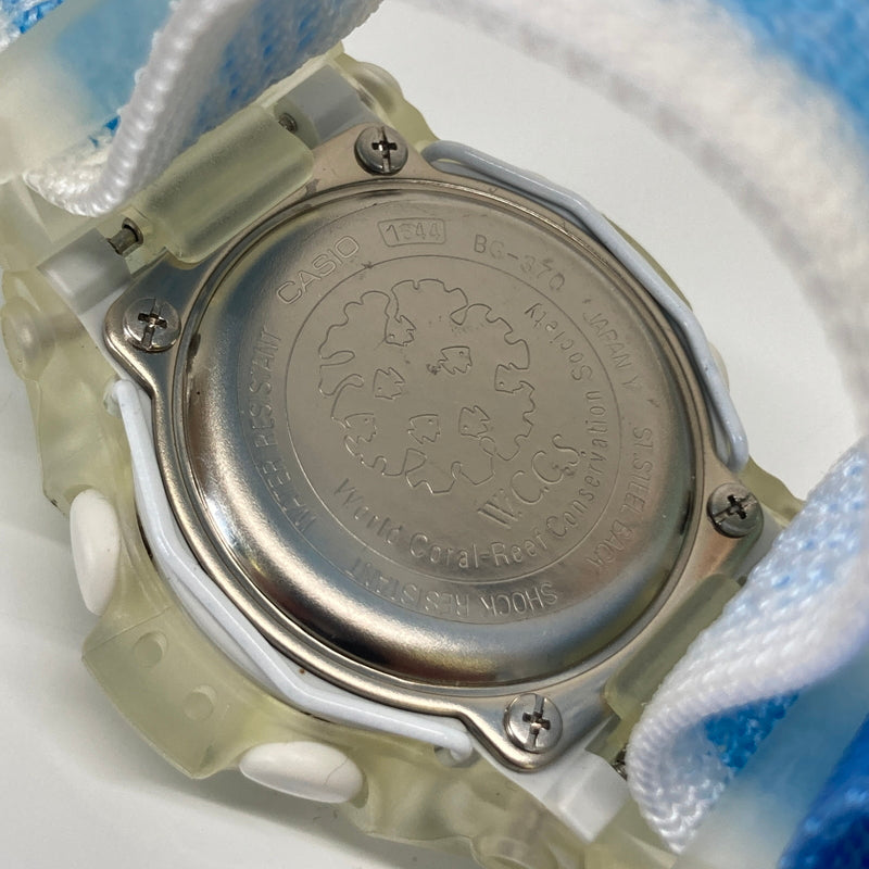 【現状渡し品】【レディース】 CASIO カシオ BABY-G REEF BG-370 W.C.C.S. ベビージー リーフ クォーツ 世界サンゴ礁保護協会モデル 腕時計 G-SHOCK 196-260804-kk-14-hon カラー：クリア 万代Net店