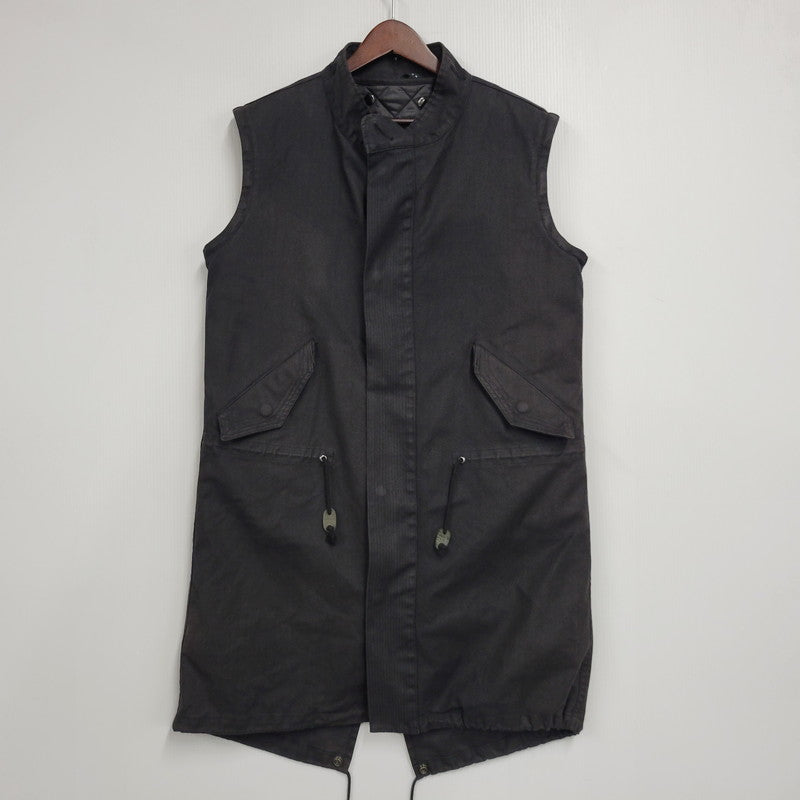 【現状渡し品】【レディース】 CHRISTIAN DADA クリスチャンダダ QUILTING LINER SWITCHING LEATHER MOD COAT キルティングライナー スイッチング レザー モッズコート 168-260829-as-18-izu サイズ：M カラー：ブラック 万代Net店