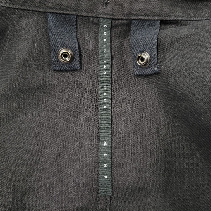 【現状渡し品】【レディース】 CHRISTIAN DADA クリスチャンダダ QUILTING LINER SWITCHING LEATHER MOD COAT キルティングライナー スイッチング レザー モッズコート 168-260829-as-18-izu サイズ：M カラー：ブラック 万代Net店