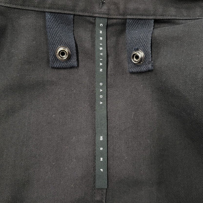 【現状渡し品】【レディース】 CHRISTIAN DADA クリスチャンダダ QUILTING LINER SWITCHING LEATHER MOD COAT キルティングライナー スイッチング レザー モッズコート 168-260829-as-18-izu サイズ：M カラー：ブラック 万代Net店